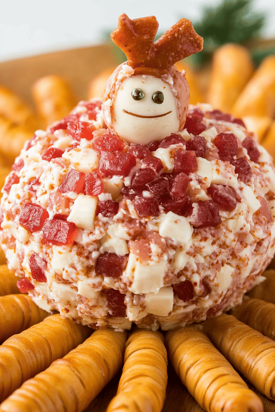 Easy Turkey Cheese Ball Thanksgiving Appetizer Recipe ingredients