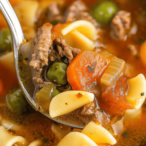Easy Vegetable Beef Noodle Soup Recipe