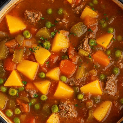 Easy Vegetable Beef Soup Recipe