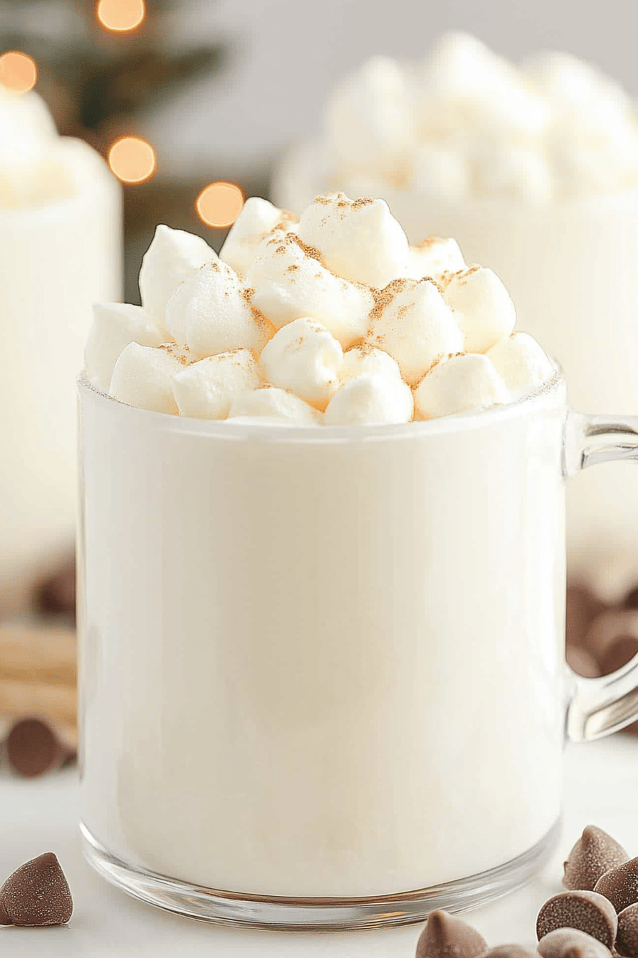 Easy White Hot Chocolate Recipe Final Dish Presentation