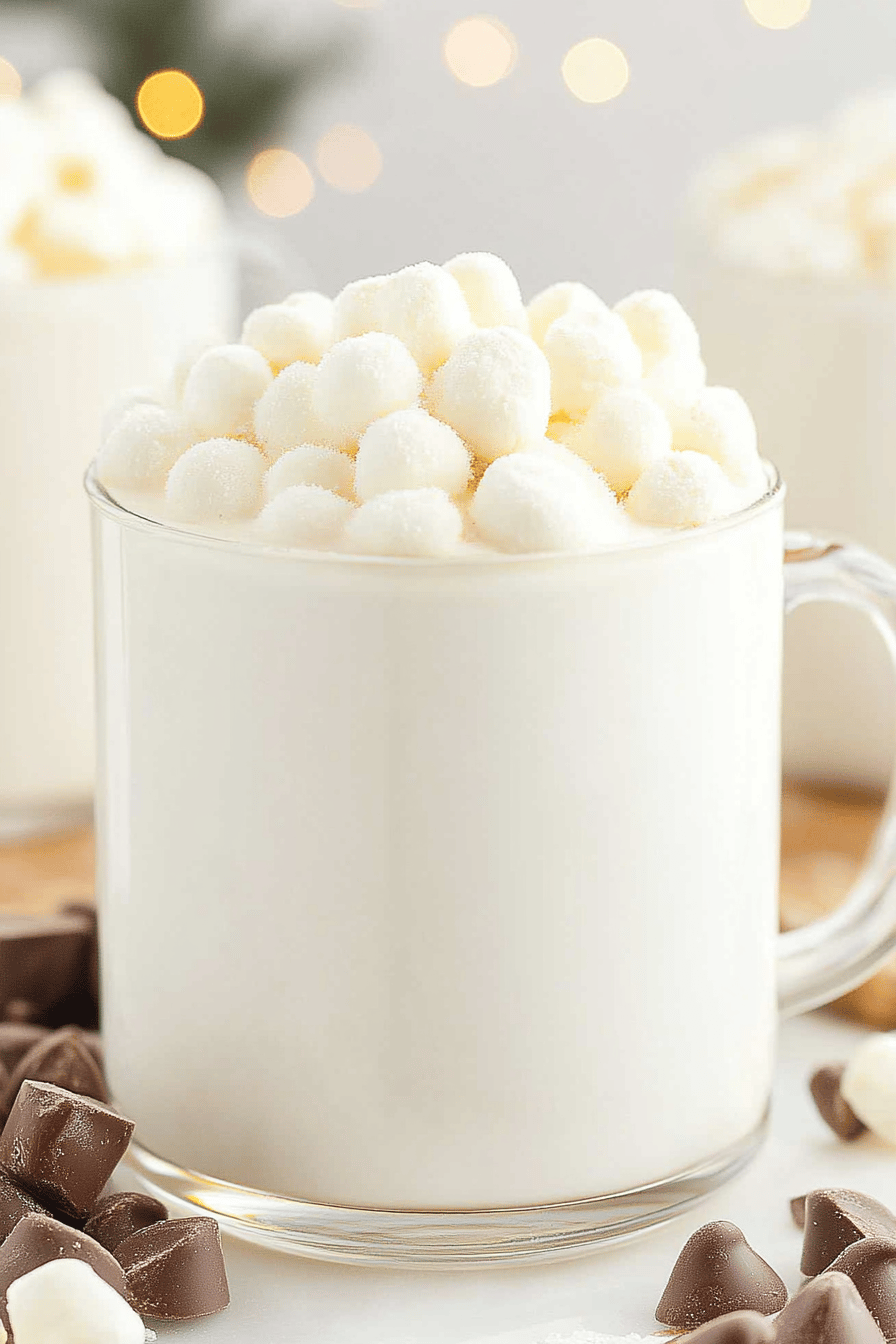 Easy White Hot Chocolate Recipe Final Dish Presentation