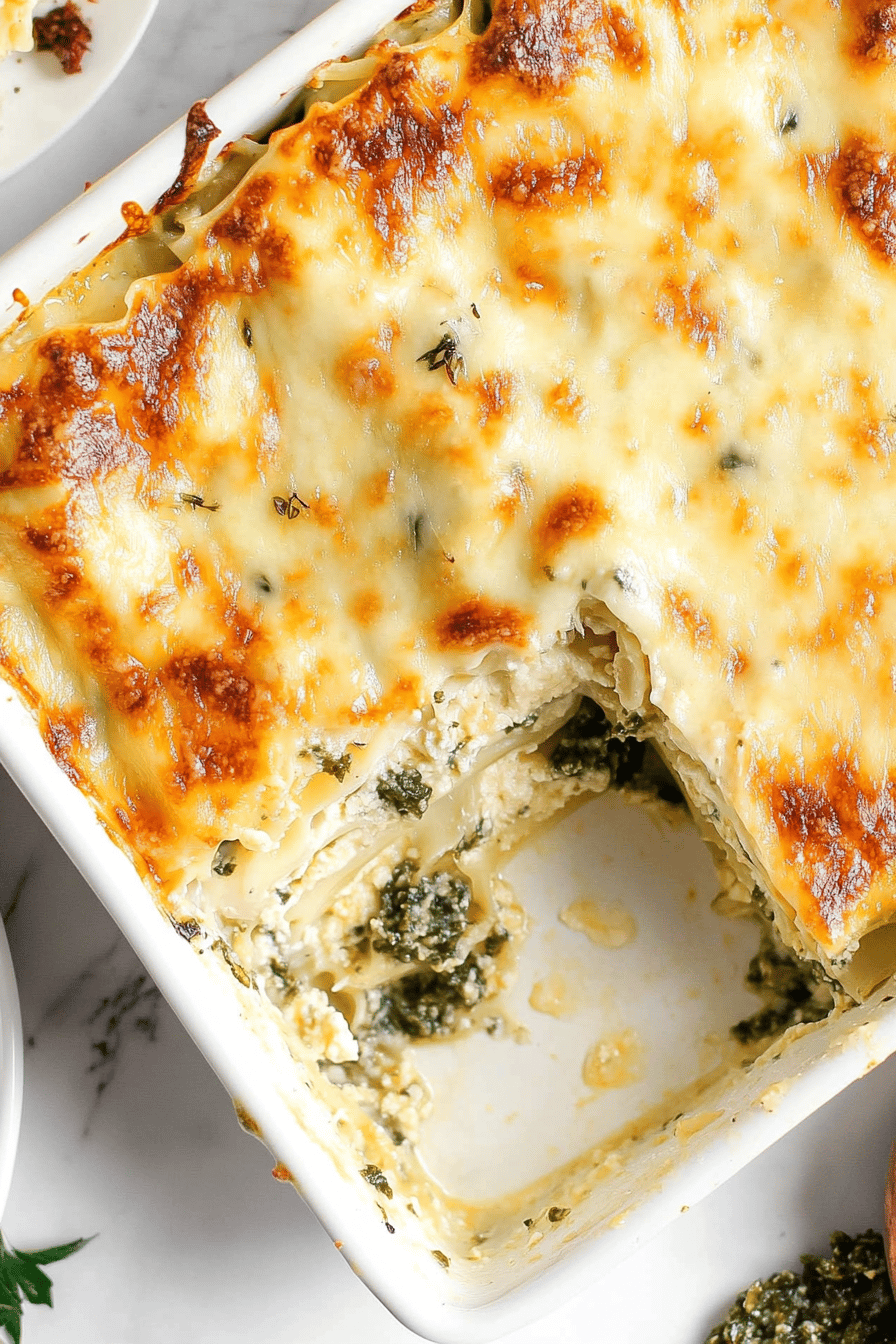 Easy White Lasagna Recipe ingredients