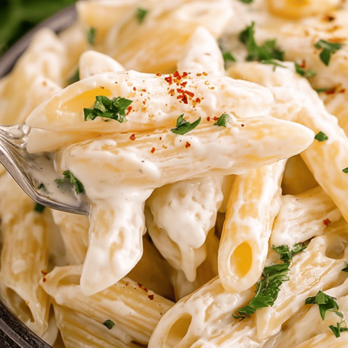 Easy White Sauce Penne Pasta Recipe