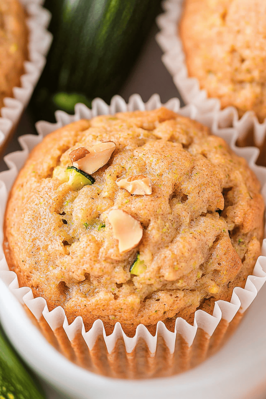 Easy Zucchini Walnut Muffins Recipe Final Dish Presentation