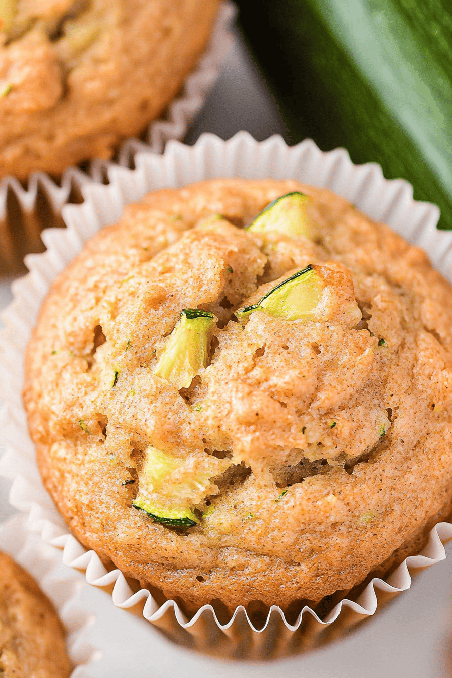 Easy Zucchini Walnut Muffins Recipe Final Dish Presentation