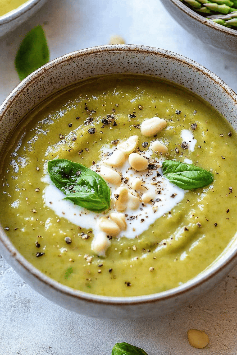 Easy and Delicious Asparagus Soup Recipe ingredients