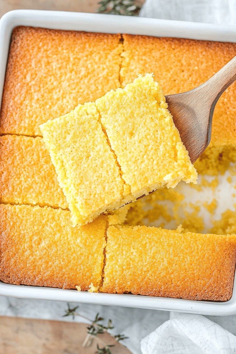Easy and Delicious Homemade Cornbread Recipe Final Dish Presentation