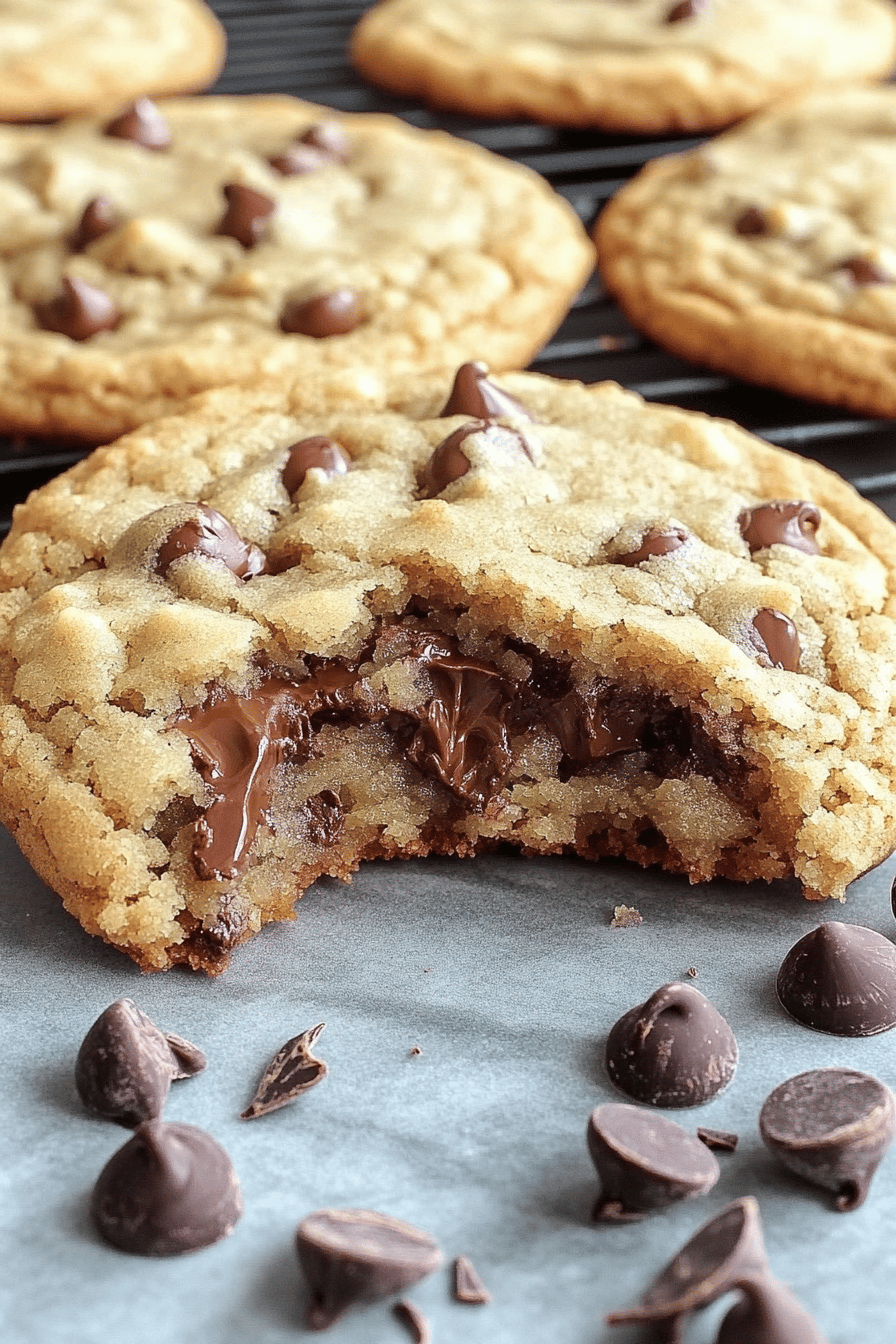Giant Chocolate Stuffed Chip Cookies Recipe Final Dish Presentation