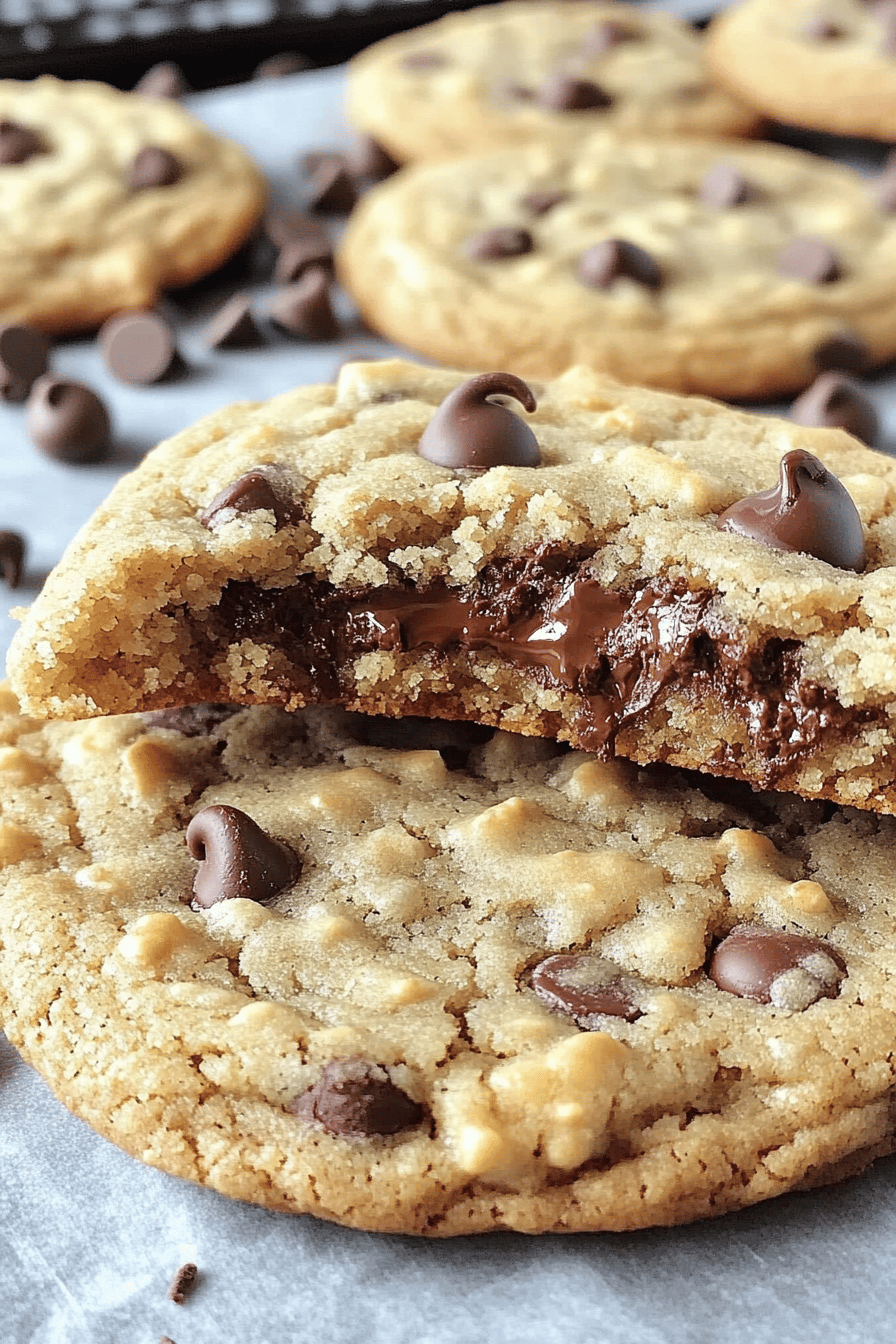 Giant Chocolate Stuffed Chip Cookies Recipe