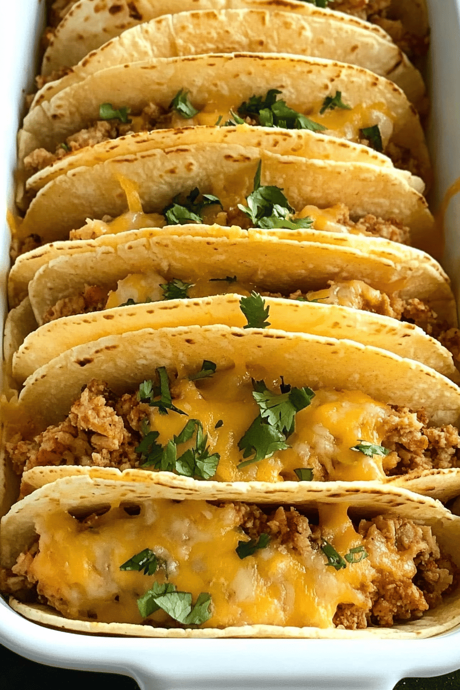 Ground Chicken Baked Tacos Recipe ingredients