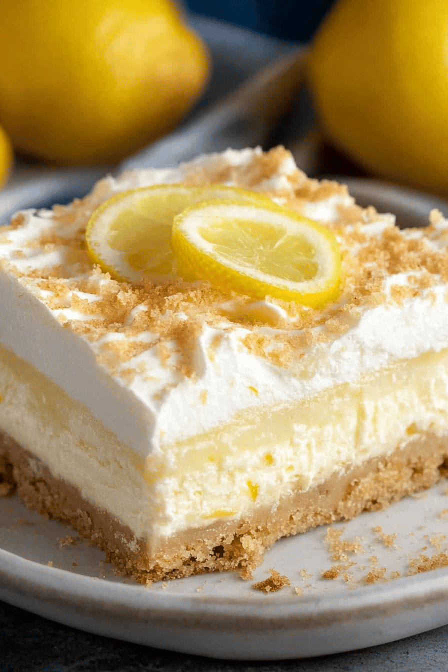 Lemon Cheesecake Bars Recipe ingredients