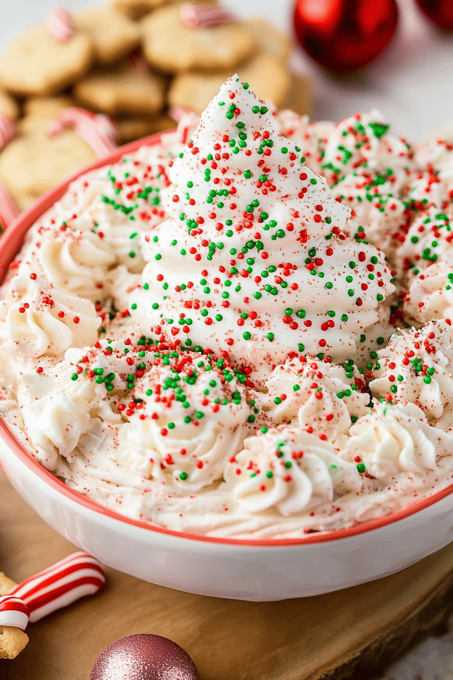 Little Debbie Christmas Tree Cake Dip Recipe Final Dish Presentation