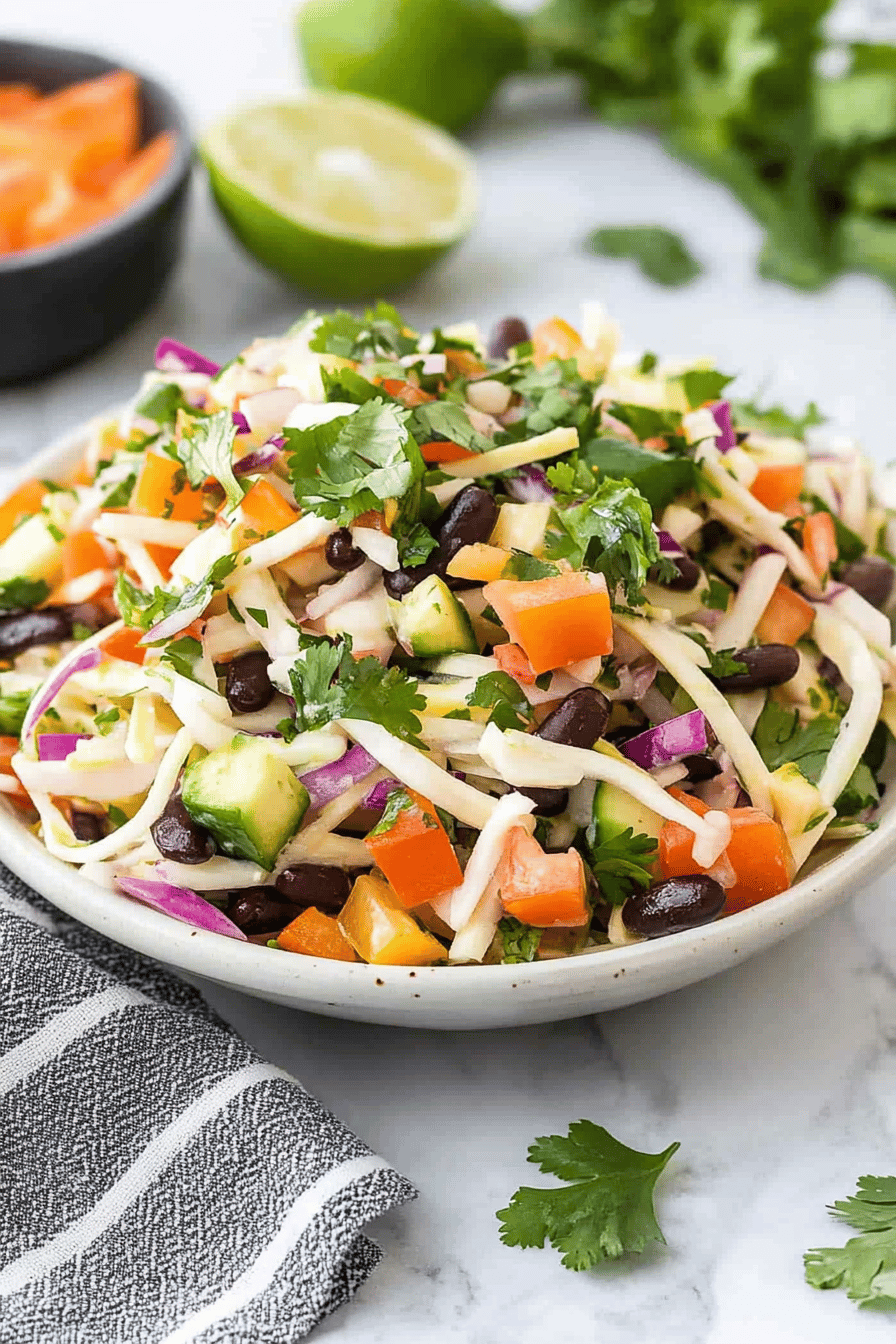 Mexican Coleslaw: A Deliciously Easy Recipe Final Dish Presentation