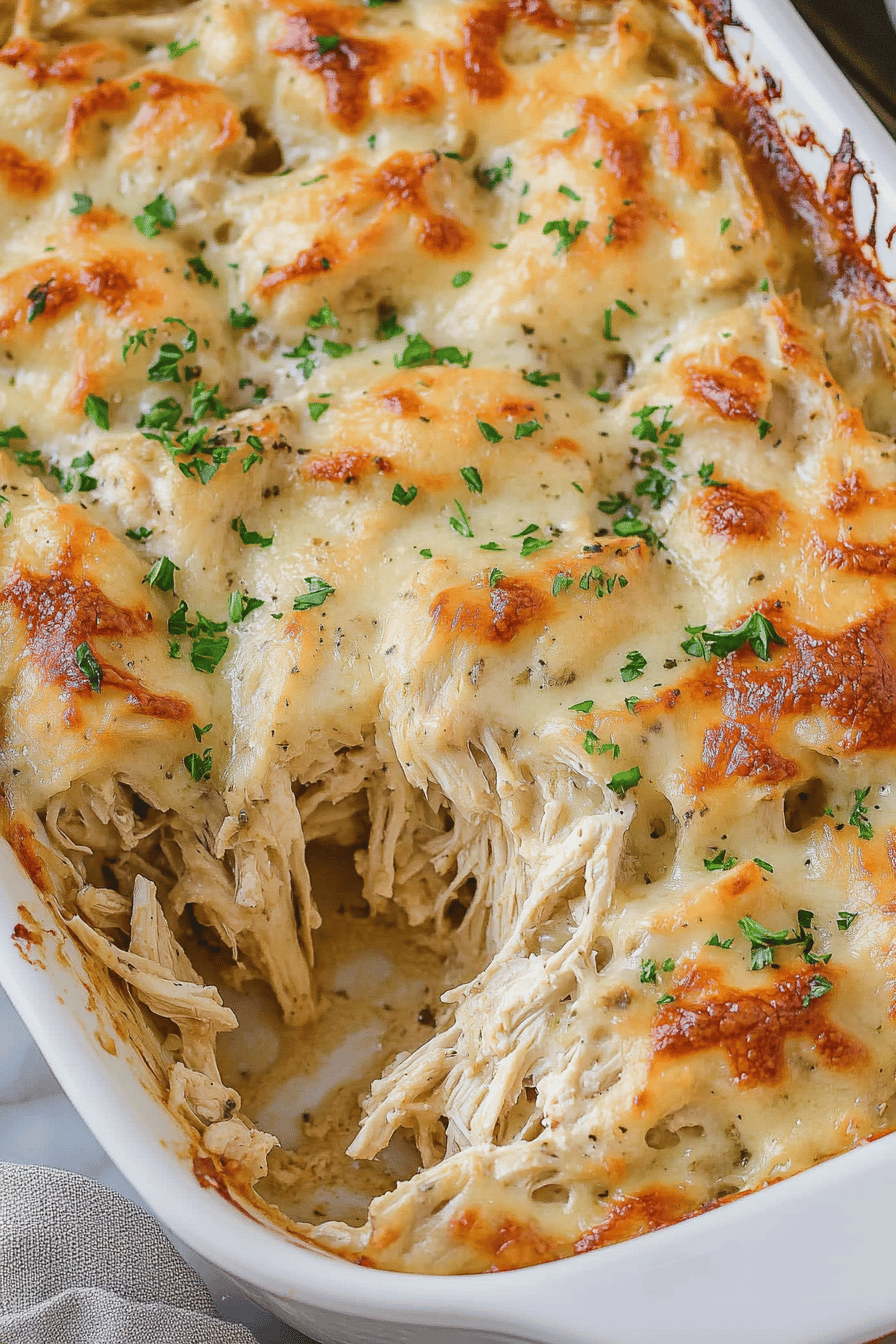 Million Dollar Chicken Casserole Recipe Final Dish Presentation