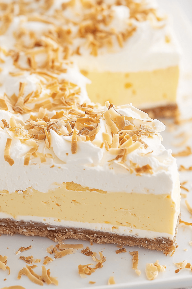 No-Bake Coconut Cream Lush Recipe