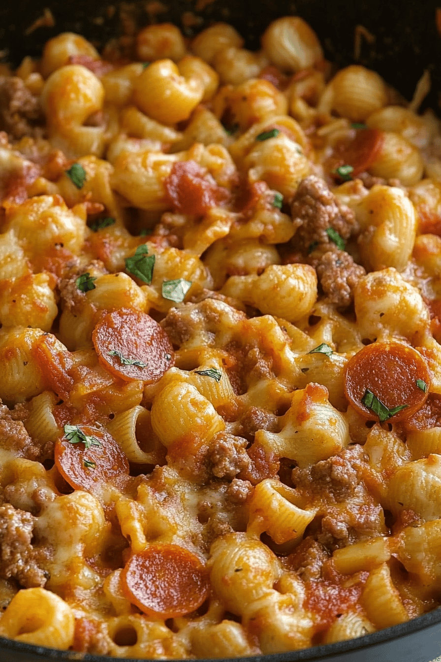 One-Pot Pizza Pasta Recipe ingredients