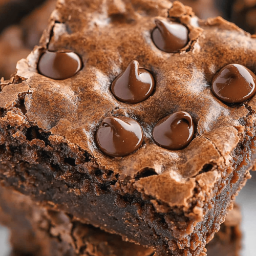 Quick Easy Chocolate Chip Brownies Recipe