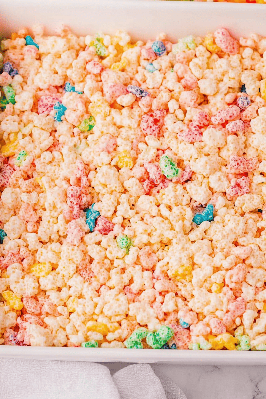 Rainbow Rice Krispie Treats Recipe ingredients