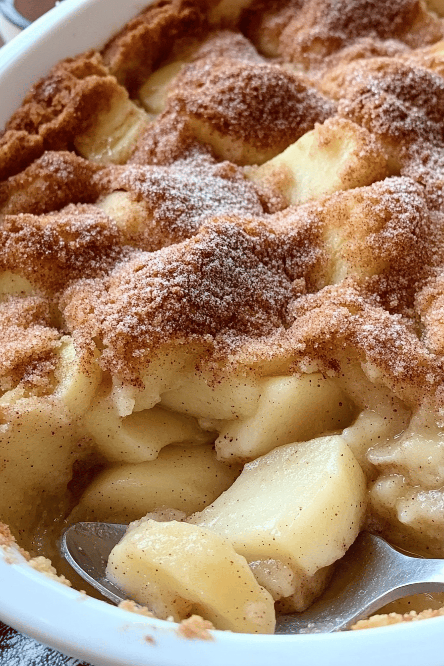 Snickerdoodle Apple Cobbler Recipe Final Dish Presentation