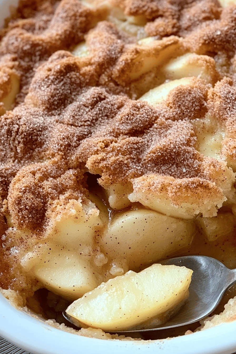 Snickerdoodle Apple Cobbler Recipe Final Dish Presentation