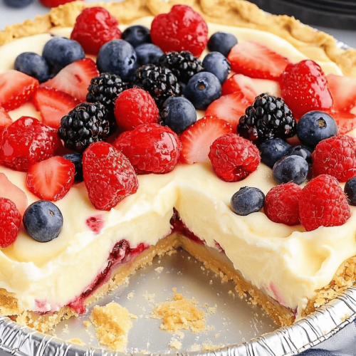 White Chocolate Berry Cream Pie Recipe