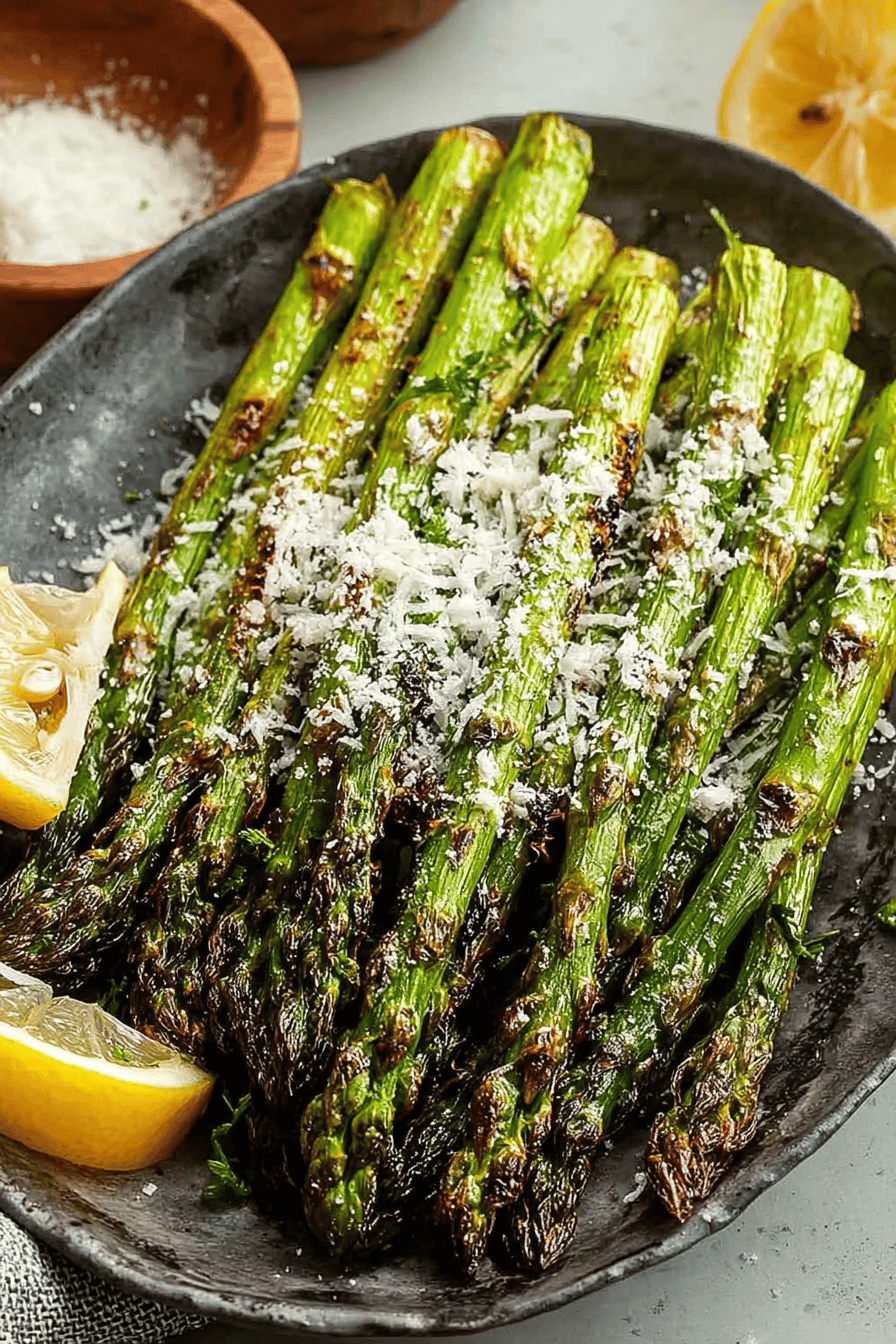 Air Fryer Roasted Asparagus Recipe