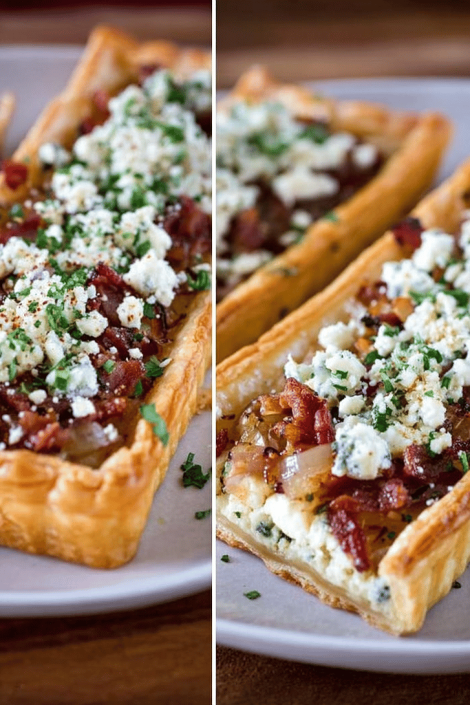 Bacon Blue Cheese Onion Tart Recipe