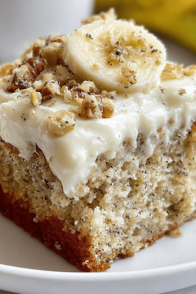 Banana Bread Cake with Cream Cheese Frosting Recipe