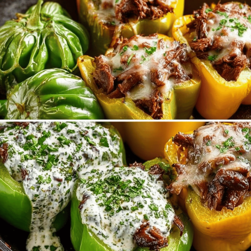 Beef Stroganoff Stuffed Peppers Recipe