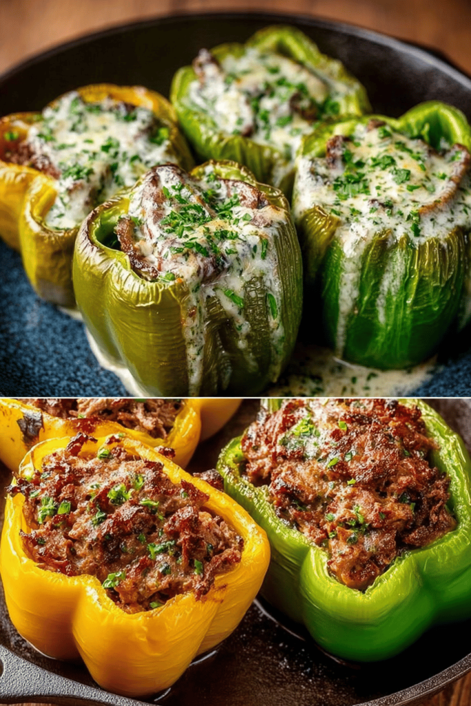 Beef Stroganoff Stuffed Peppers Recipe