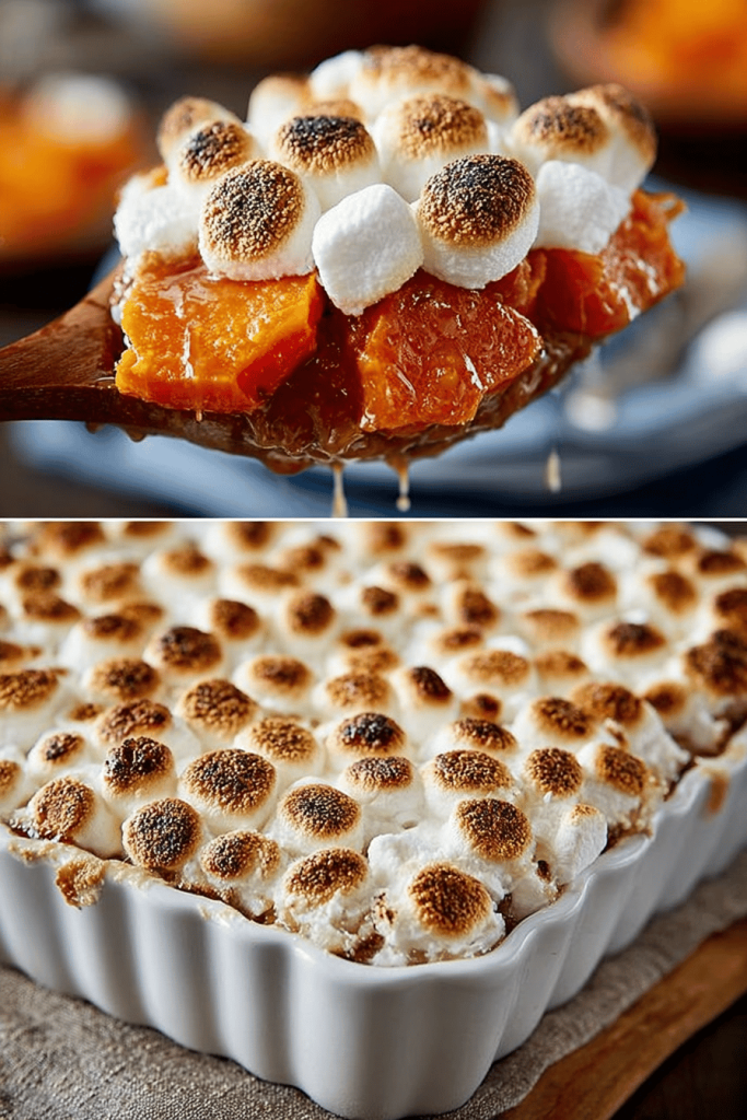 Candied Sweet Potatoes with Marshmallows Recipe
