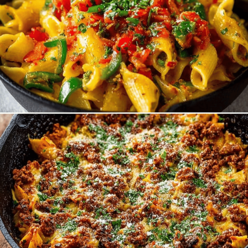 Cheesy Fajita Pasta Recipe