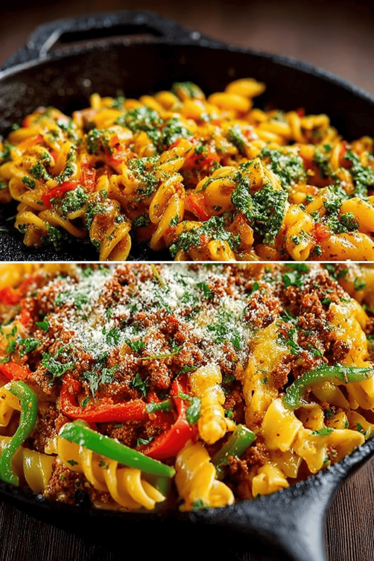 Cheesy Fajita Pasta Recipe