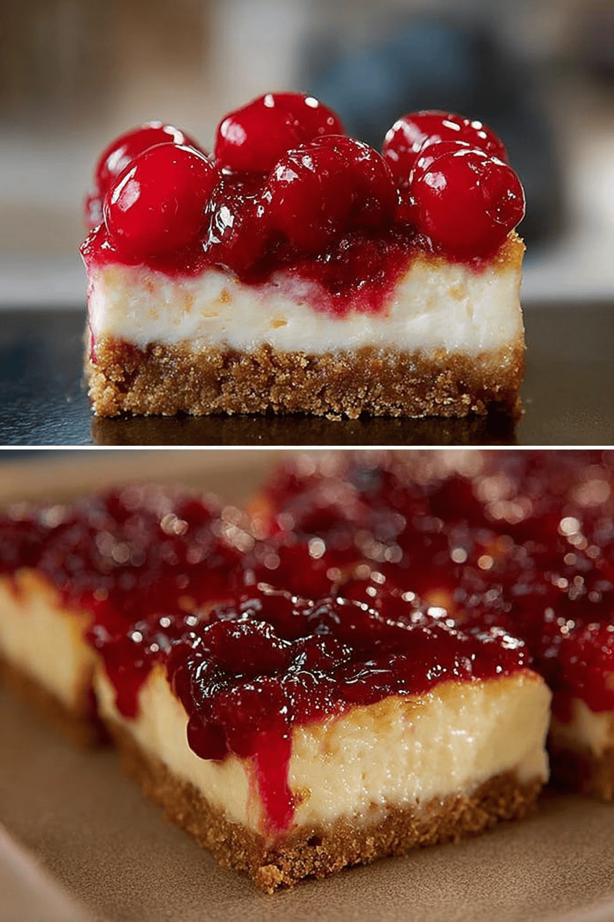 Cherry Cheesecake Bars Recipe