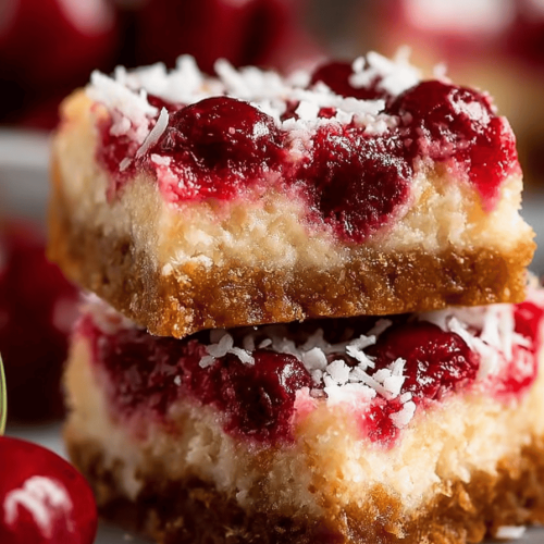 Cherry Coconut Bars Recipe