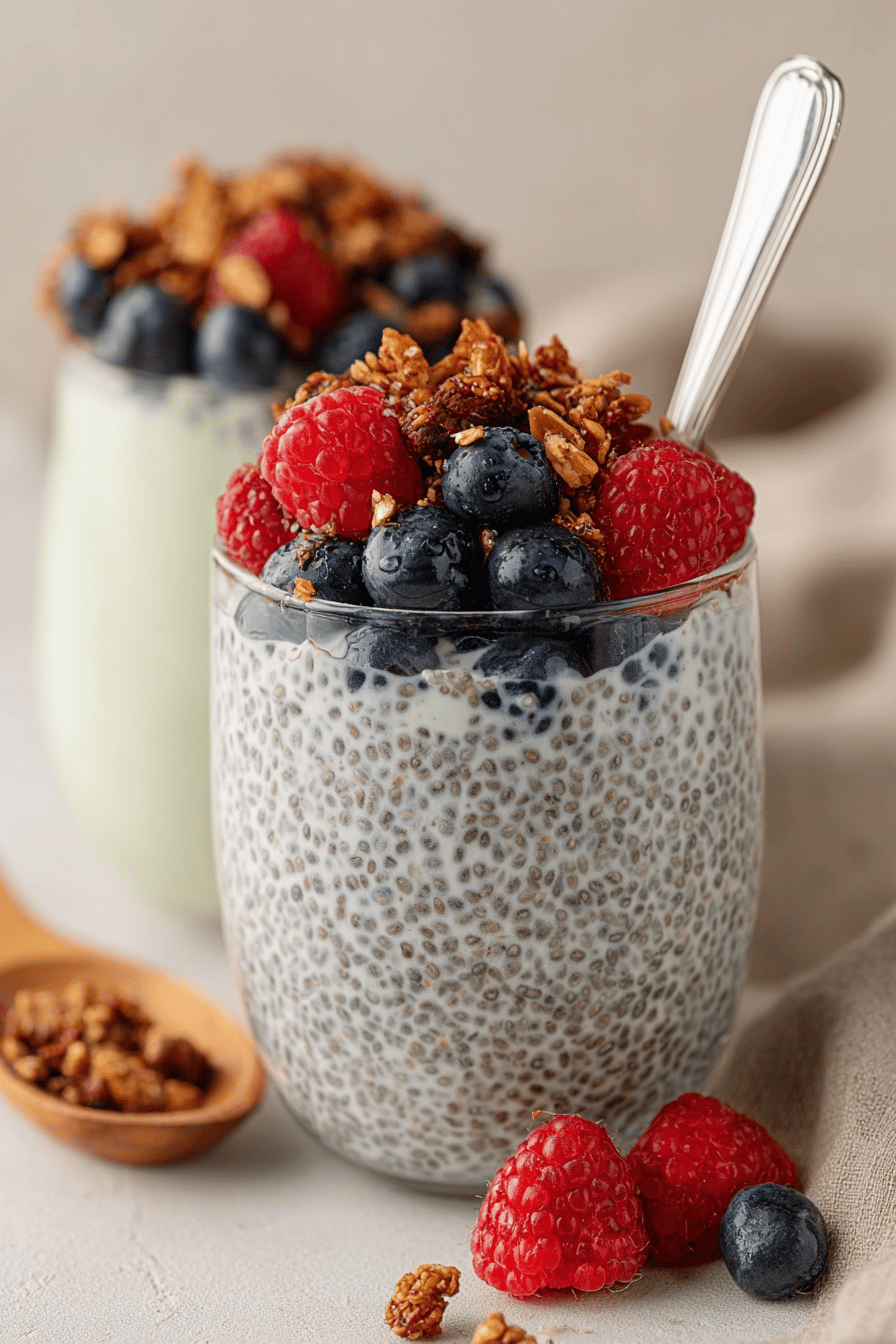 Chia Seed Protein Pudding: A Quick & Delicious Recipe ingredients organized and measured on kitchen counter