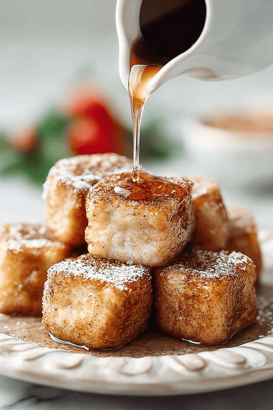 Cinnamon French Toast Bites Recipe ingredients organized and measured on kitchen counter