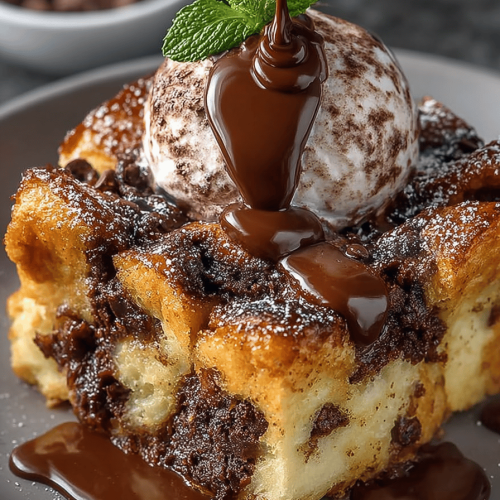 Dark Chocolate Bread Pudding Recipe