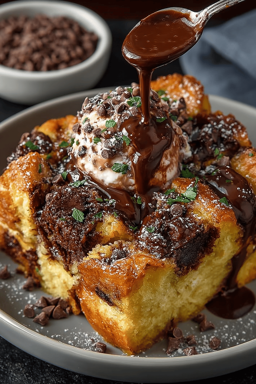 Dark Chocolate Bread Pudding Recipe