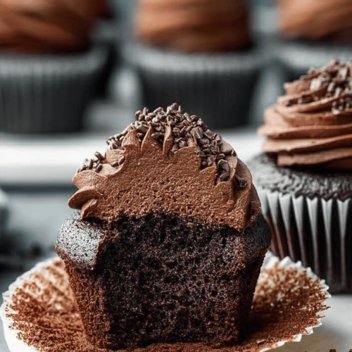 Dark Chocolate Cupcakes Recipe