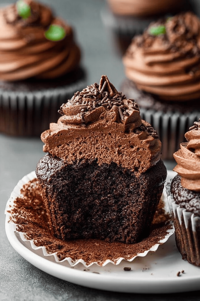 Dark Chocolate Cupcakes Recipe