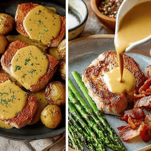 Dijon Cream Pork Chops Recipe