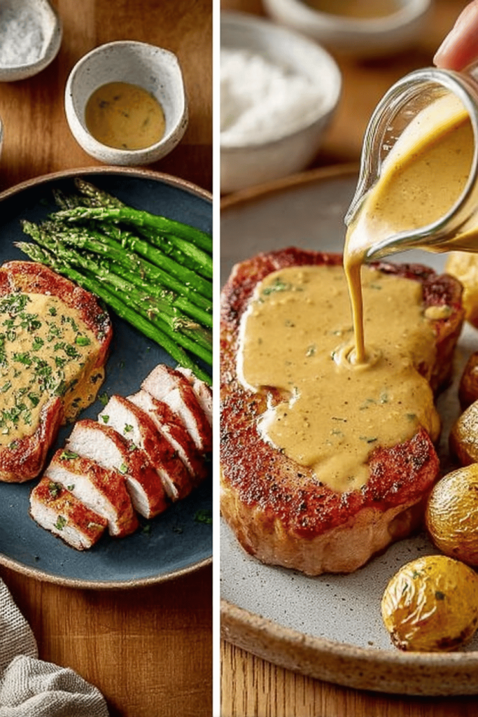 Dijon Cream Pork Chops Recipe