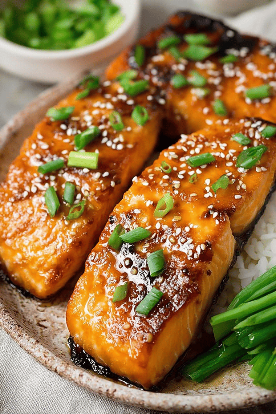 Easy 15-Minute Miso Glazed Salmon Recipe ingredients organized and measured on kitchen counter