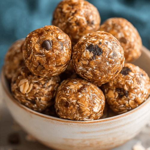 Easy 4-Ingredient Oatmeal Energy Balls