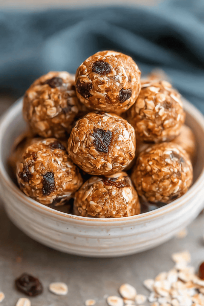Easy 4-Ingredient Oatmeal Energy Balls