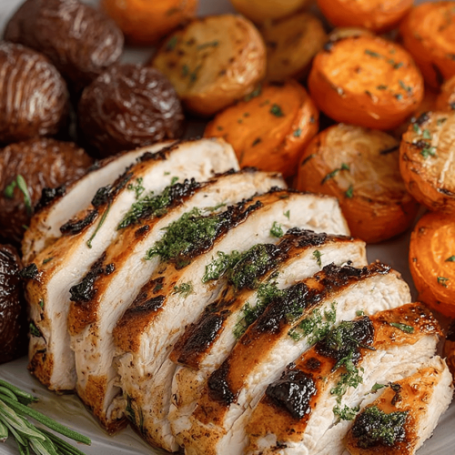 Easy Air Fryer Herb Butter Turkey Breast