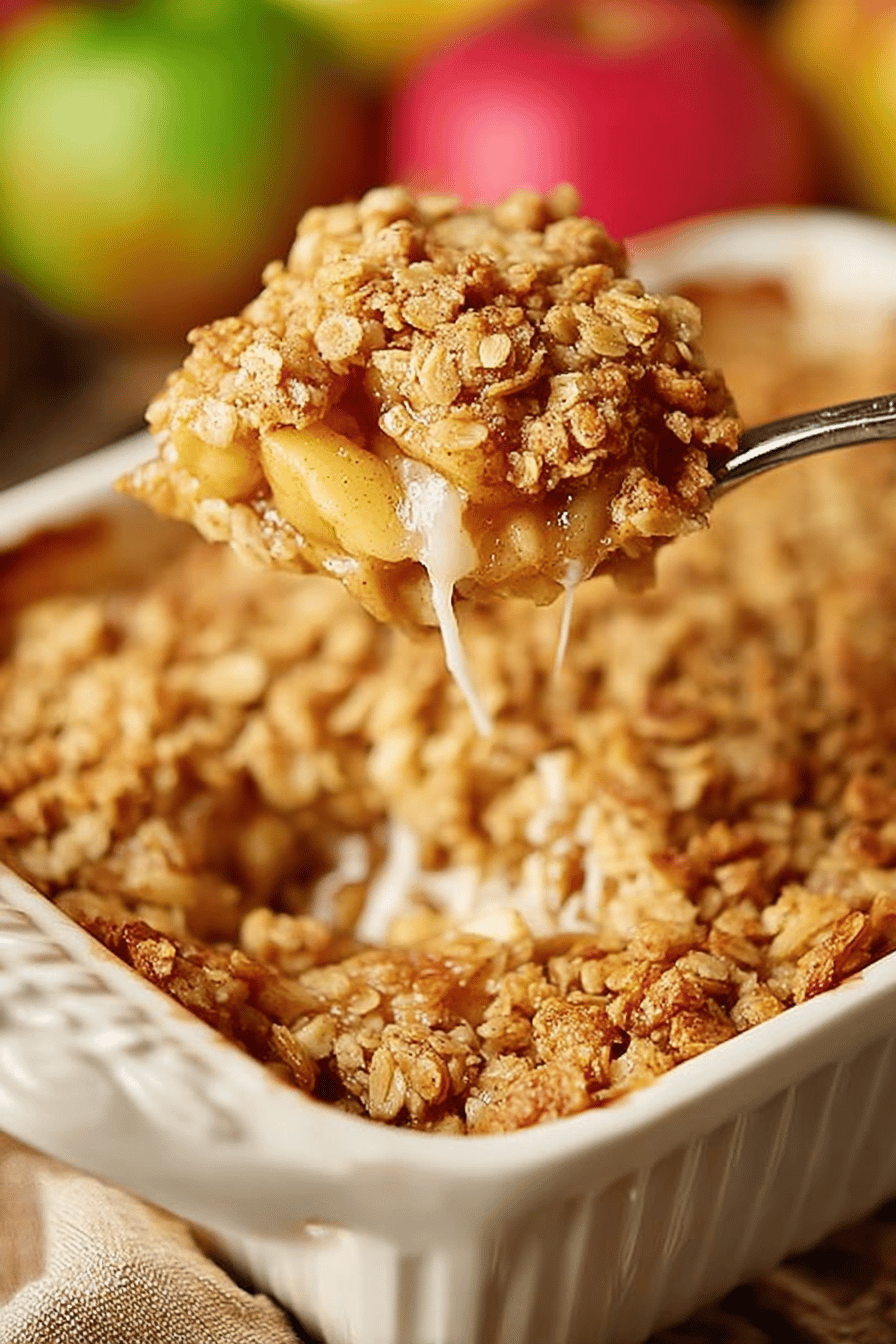 Easy Apple Crisp Recipe ingredients organized and measured on kitchen counter