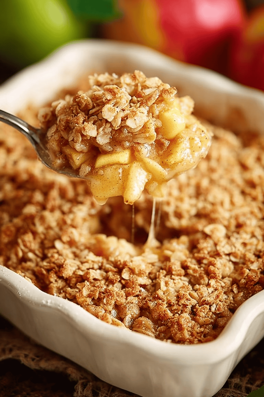 Easy Apple Crisp Recipe final dish beautifully presented and ready to serve