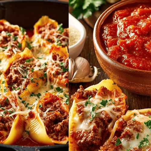 Easy Bacon Beef Beer Stuffed Shells Recipe